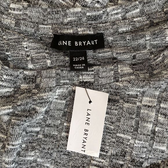 Lane Bryant Womens Plus Size 22/24 Gray Tunic Sweater Asymmetric Hem 3/4 Sleeve - Picture 9 of 9